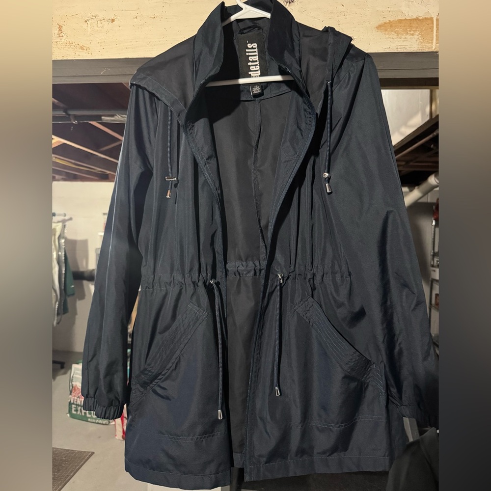 Navy Blue Women's Windbreaker